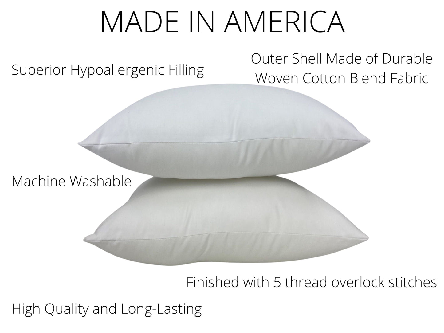 10x16 or 16x10 | Indoor Outdoor Down Alternative Hypoallergenic