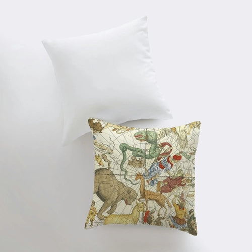 Astrology Signs | Constellation | Throw Pillow | Planets Decor | Map