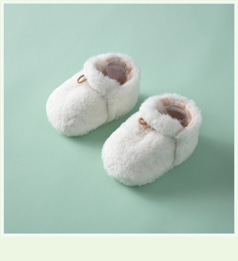 Winter Hot Selling Baby Simple Plain Thickened Fleece-lined Warm Soft
