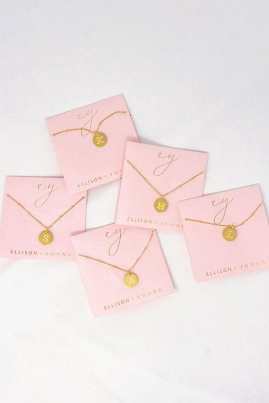 Ellison + Young: Singular Charm Initial Necklace