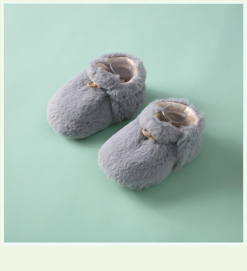 Winter Hot Selling Baby Simple Plain Thickened Fleece-lined Warm Soft